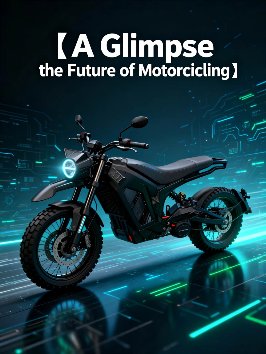 A carbon fiber electric motorcycle