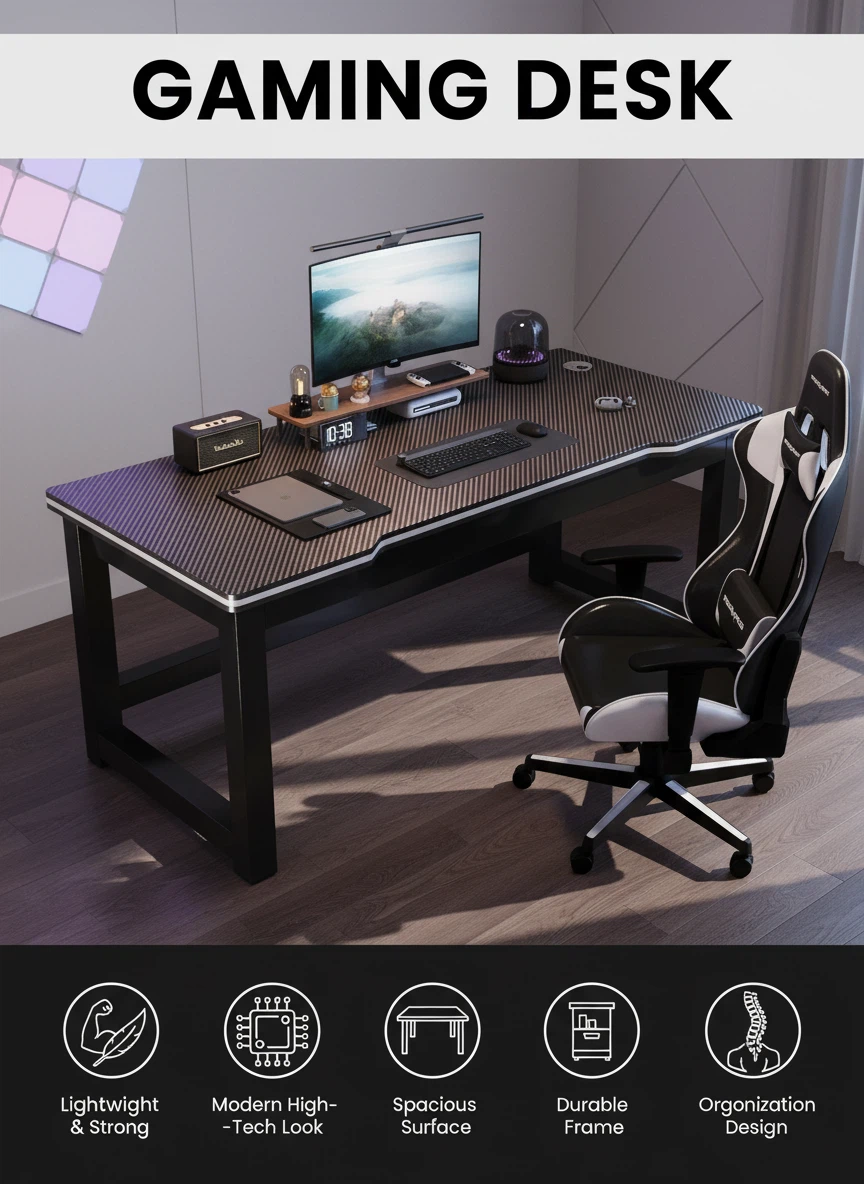 A carbon fibre table