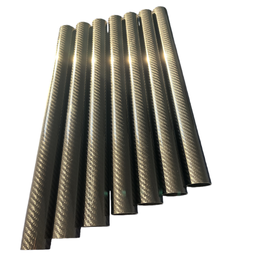 Seven high-strength carbon fiber long tubes with a thickness of two millimeters and a diameter of 25mm are placed horizontally