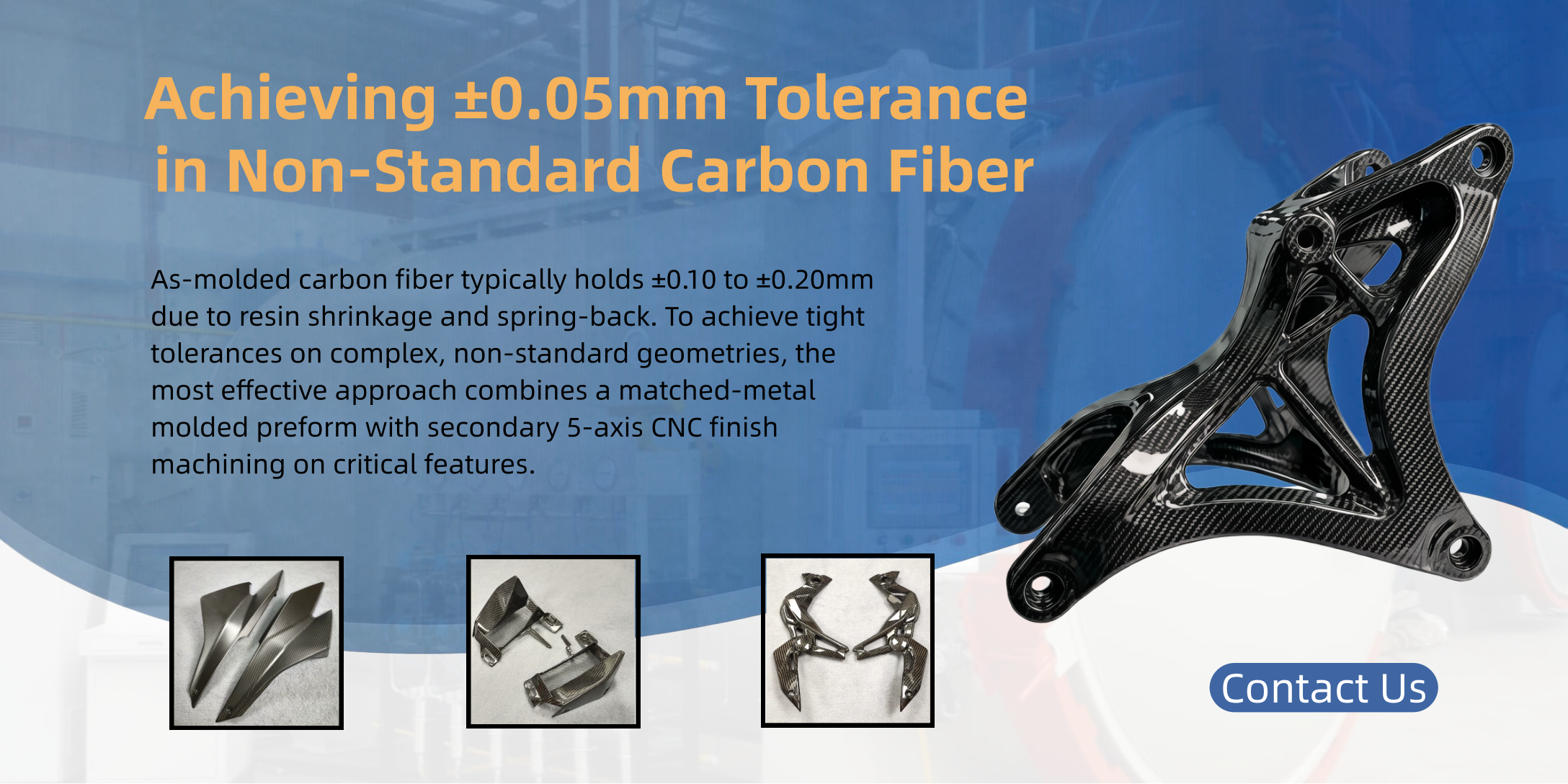 Non-standard carbon fiber parts